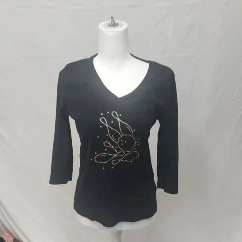 St. Johns Bay bowling top Strike!  Sz S